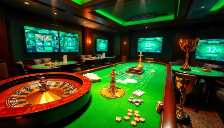 Experience thrilling online gambling with 32win at luxurious casino tables and vibrant games.