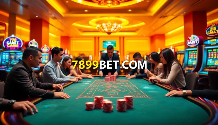 Experience thrilling gameplay at 789BET COM with vibrant casino tables and exciting slot machines.