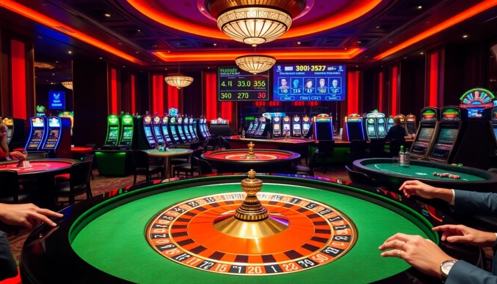 Experience high stakes at the stunning casino tables featuring s8 gaming excitement.