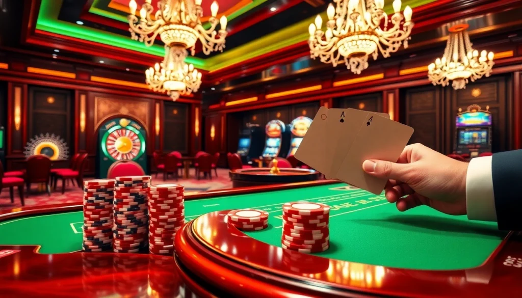 Experience thrilling gameplay at God345 with vibrant casino visuals and engaged players.