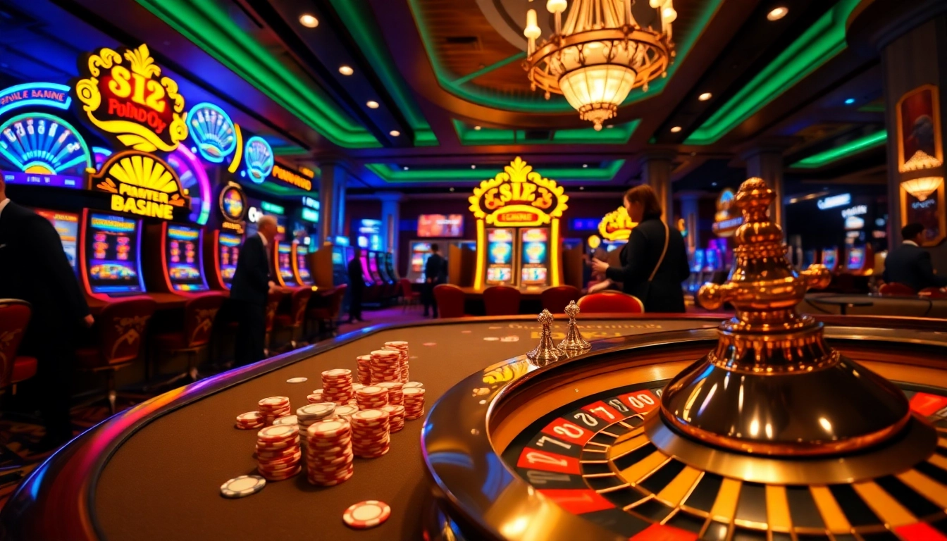 Experience the excitement of 32win 3 with vibrant casino tables and engaging players.