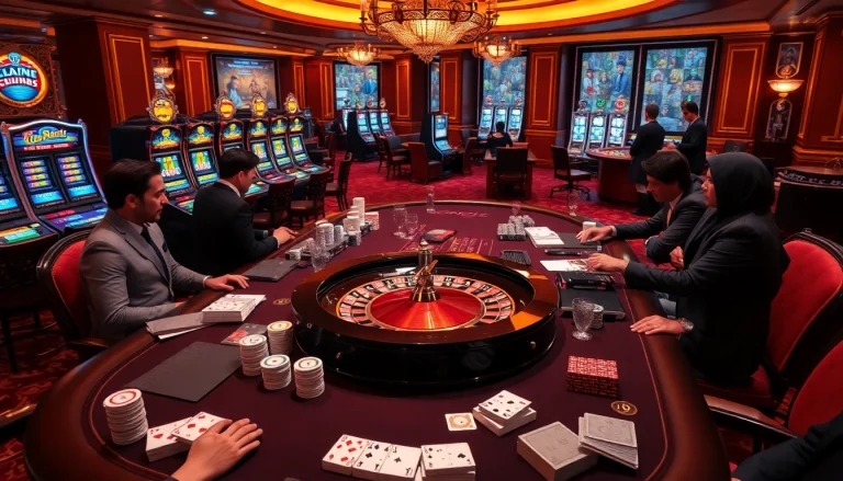 Experience the thrill of winning at a reputable gambling house (Nhà cái uy tín) with luxurious casino settings.