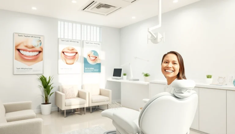 teeth whitening malaysia - modern dental clinic with happy patient and clean environment