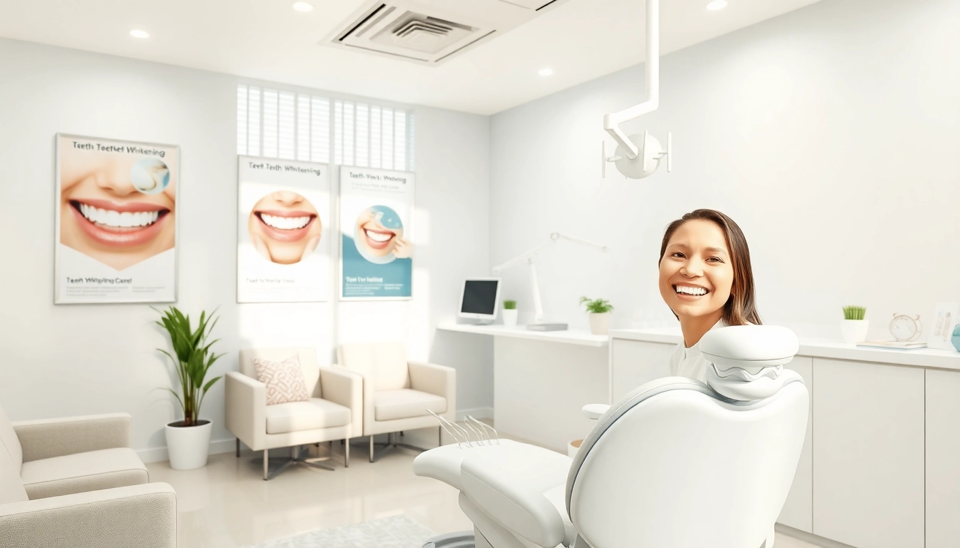teeth whitening malaysia - modern dental clinic with happy patient and clean environment
