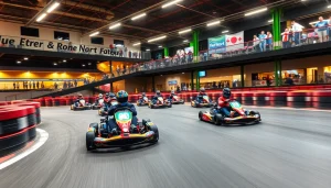 Experience the excitement at TeamSport Indoor Go Karting Coventry with high-speed electric karts racing on a multi-level track.