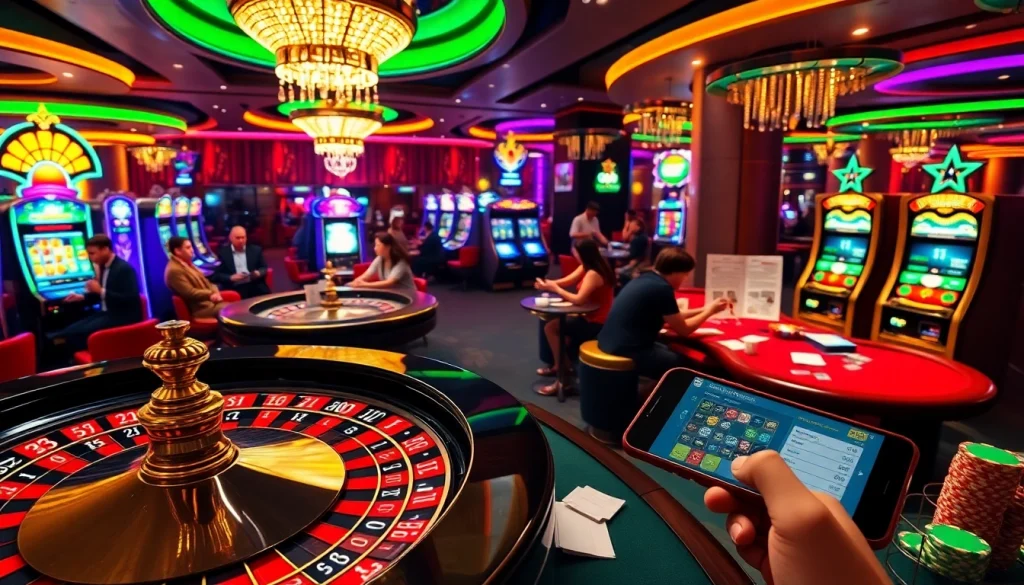 Experience the thrill of God345 casino with lively poker tables and vibrant slot machines.