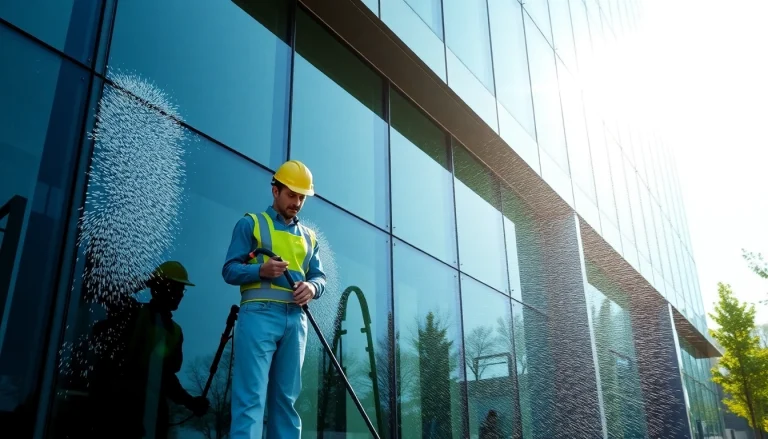 čiščenje fasade by a professional team using eco-friendly products.