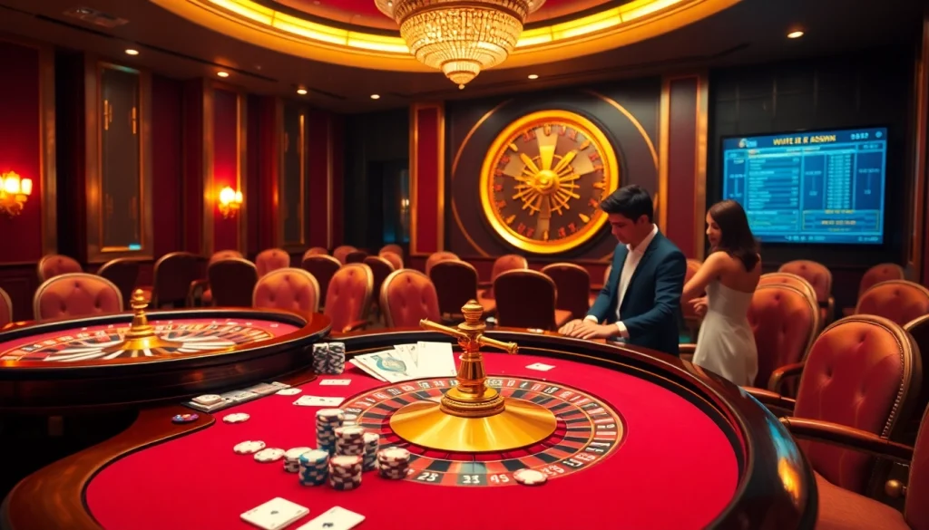 Experience the thrill of gaming at 11win.best, with stunning casino tables and vibrant gaming elements.