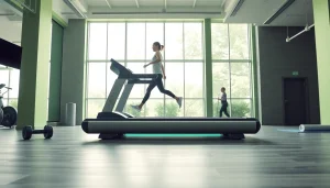 Ciapo Treadmill showcasing advanced air pressure technology in a modern gym setting.
