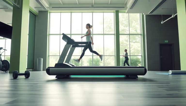 Ciapo Treadmill showcasing advanced air pressure technology in a modern gym setting.