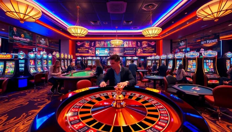 Exciting JeetBuzz online casino gaming scene showcasing diverse games and vibrant atmosphere.