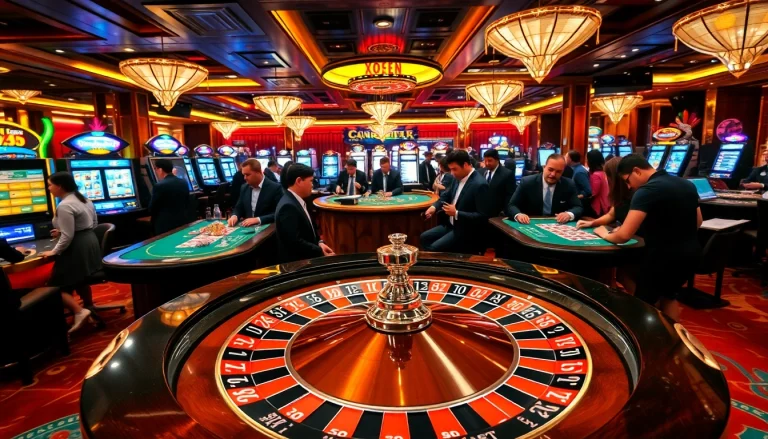 Experience thrilling moments at the Top 10 Nhà Cái Uy Tín with professional gamblers at an upscale casino.