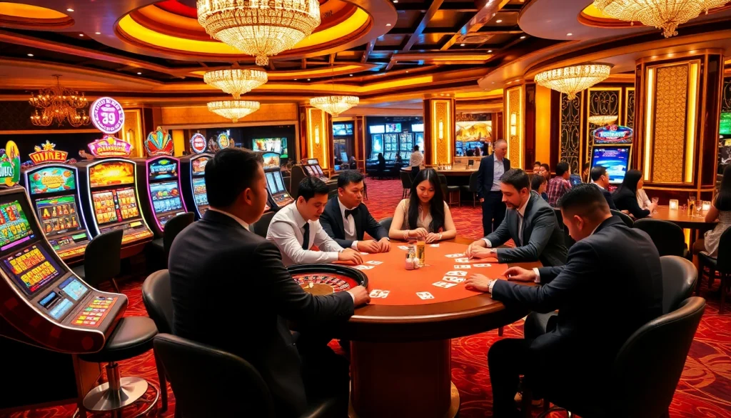 Experience the thrill of gaming at nhà cái u888 with vibrant slot machines and poker excitement.