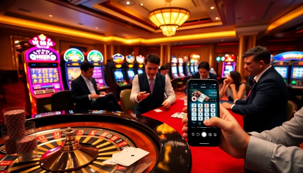 Engaging moment at W88 with players thrilling over casino games and interactive interfaces.