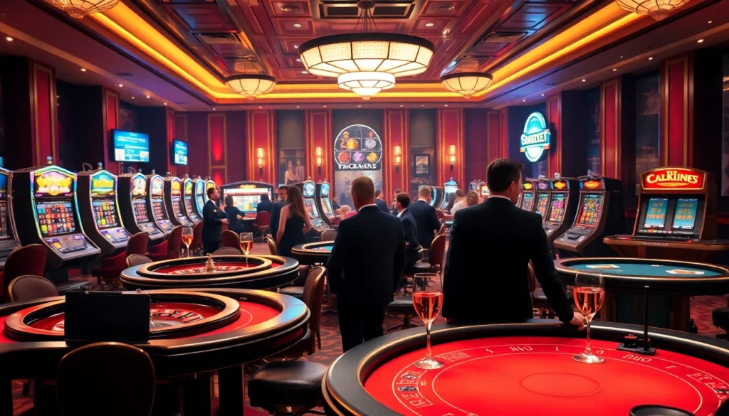Engaging in thrilling casino gaming at https://f168info.com/, showcasing luxury and excitement.