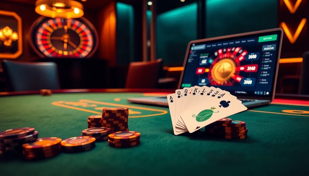 Engage in thrilling gameplay at 5GBET with luxurious casino elements and vibrant poker action.