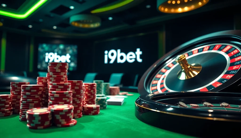 Experience the thrill of i9bet with vibrant casino games and luxurious poker tables.