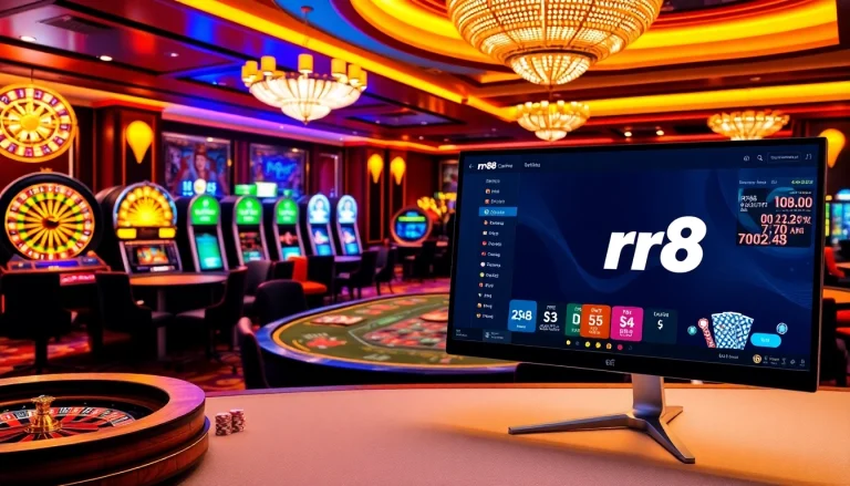 Experience the thrilling atmosphere of rr88 with vibrant casino games and engaging interfaces.