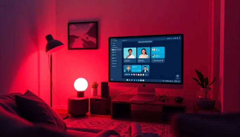 Engaging AI sex chat interface with diverse character avatars and inviting ambiance