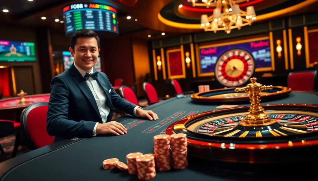Experience online gambling with excitement at https://fc88.de.com/, featuring vibrant games and a professional dealer.