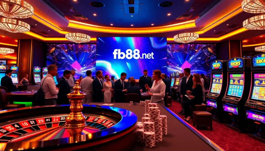Engage in thrilling gaming experiences at fb88b.net with vibrant casino visuals.