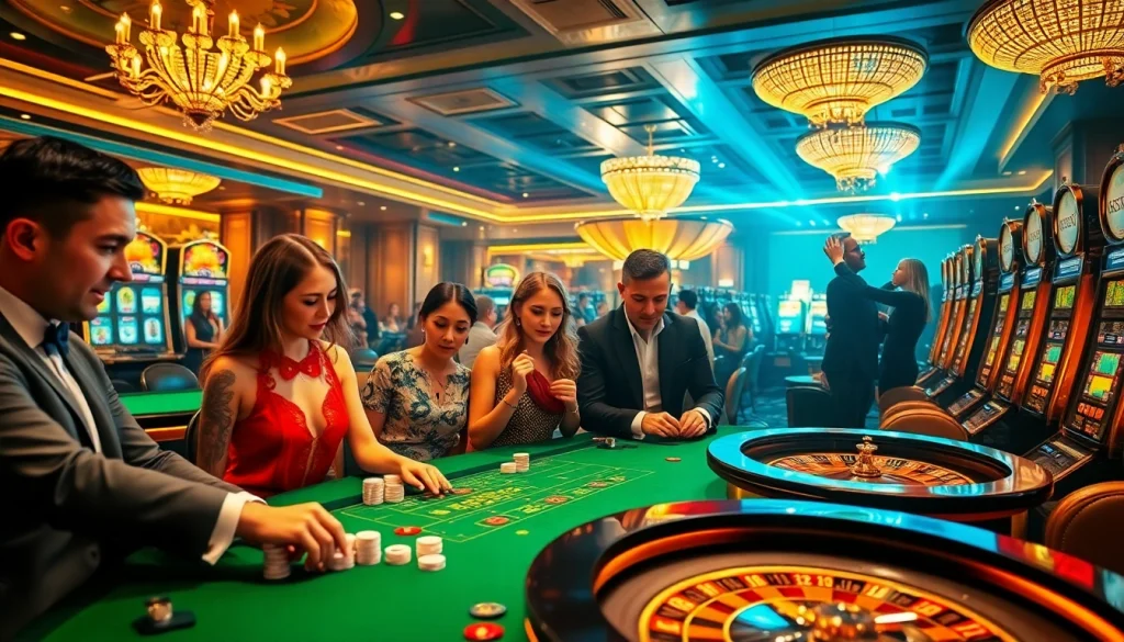 Experience the excitement of xx88 in a luxurious casino environment filled with vibrant gaming activities.