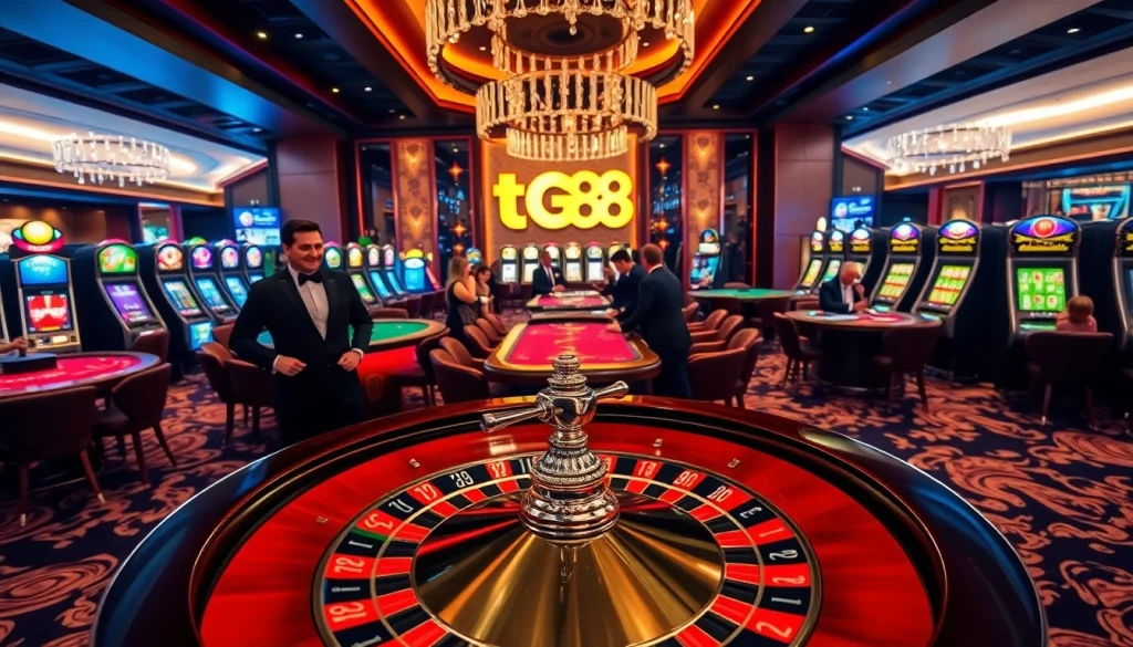 Experience the thrill of winning at tg88 in a luxury casino atmosphere.