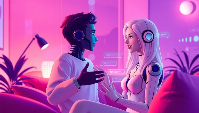 Experiencing AI sex chat with an engaging digital avatar in a cozy virtual setting.