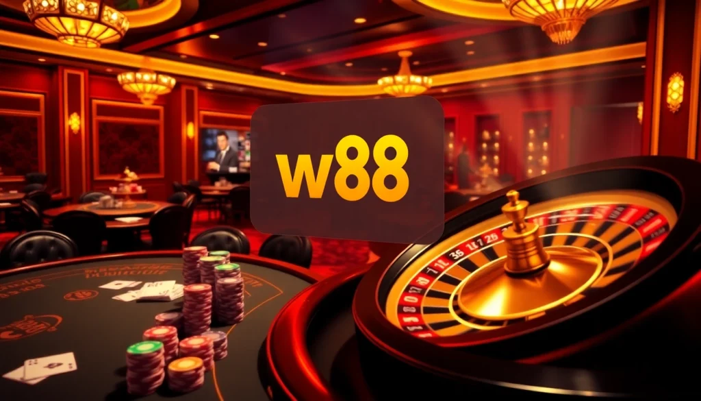Tham gia trò chơi trực tuyến đầy kịch tính với liên kết W88 có các yếu tố casino sống động.