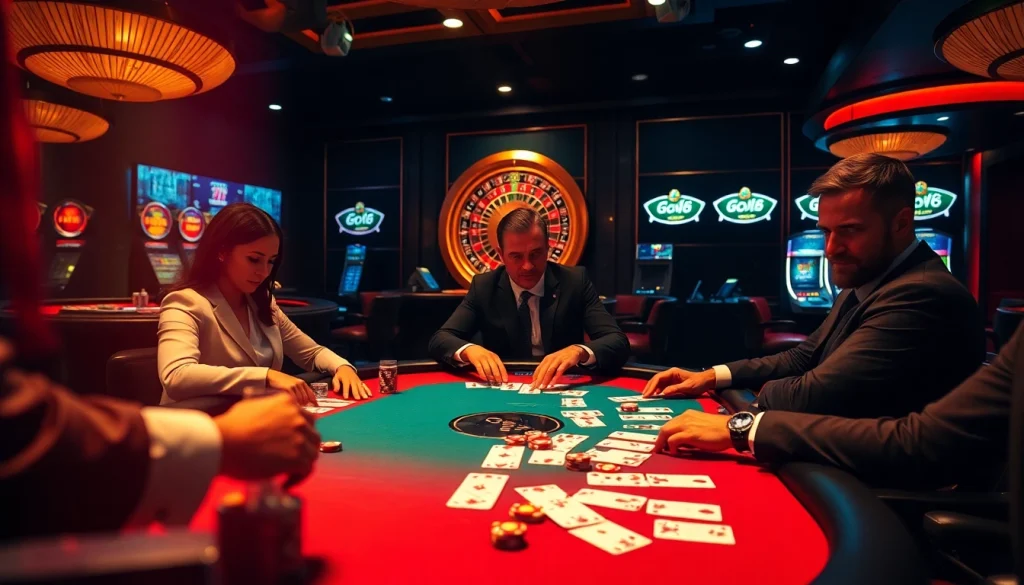 Experience the thrill of go8 gaming at luxurious casino tables with poker and roulette.