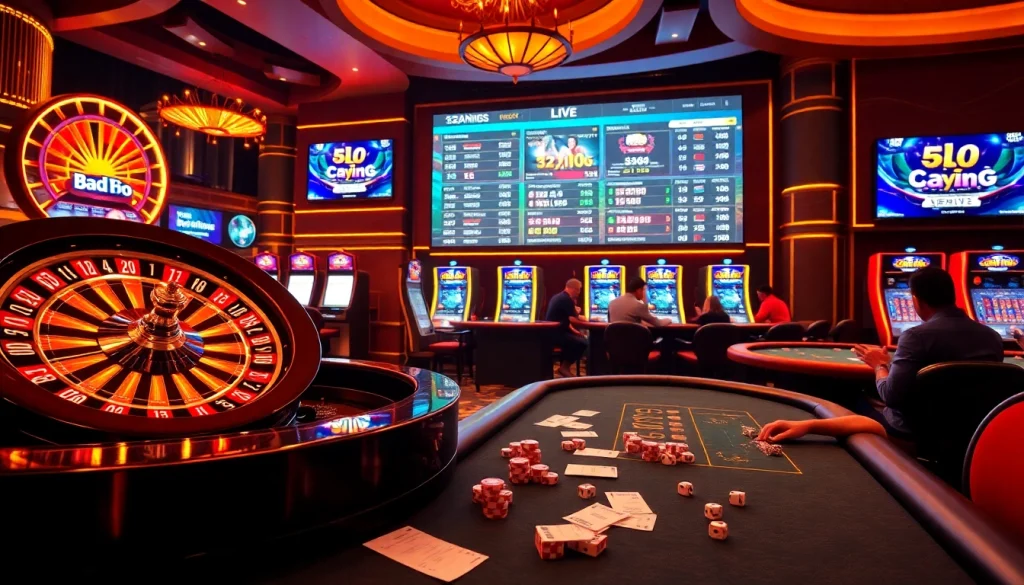 Experience the thrill of betting at https://32win.capital/ with vibrant casino game scenes filled with excitement.