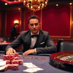 SX88 casino scene featuring a lively table game with poker chips and cards.