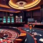 A lively casino scene at https://www.bdjl.win/, showcasing exciting roulette and poker tables.
