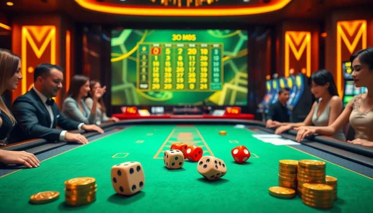 Engage with excitement at Tài Xỉu MD5, where thrilling gameplay unfolds at the casino table.