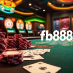 Experience thrilling gaming at fb88 with poker tables, vibrant slots, and roulette wheels.
