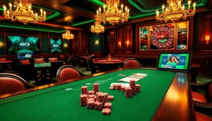Engage in high-stakes gambling adventures at ABC8 with luxurious poker setups and exciting roulette.
