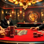 Action-packed poker scene at 79king casino with players and colorful chips.