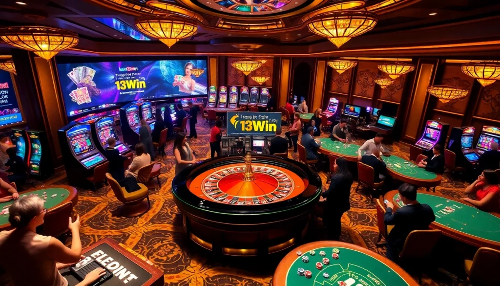 Experience the excitement of gambling with trang chủ 13Win in a luxurious casino environment.
