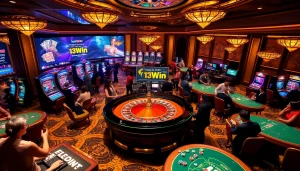 Experience the excitement of gambling with trang chủ 13Win in a luxurious casino environment.