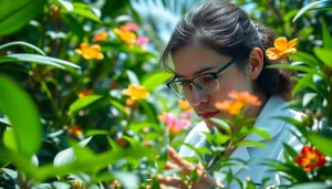 Learn how to get dmt from plants while observing a botanist in a tropical setting.