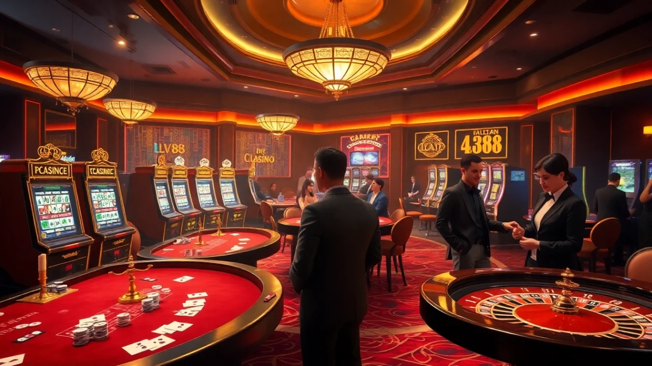 Experience the excitement of LV88 with luxurious casino games and vibrant slot machines.