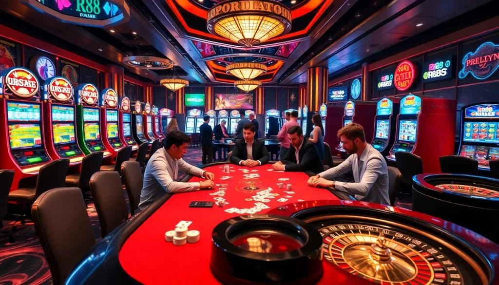Experience the thrill of gambling at RR88 with vibrant table games and engaging slots.