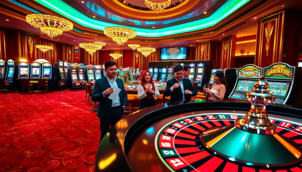 A thrilling roulette game at 555win1.it.com with players focused on the spinning wheel and colorful chips.