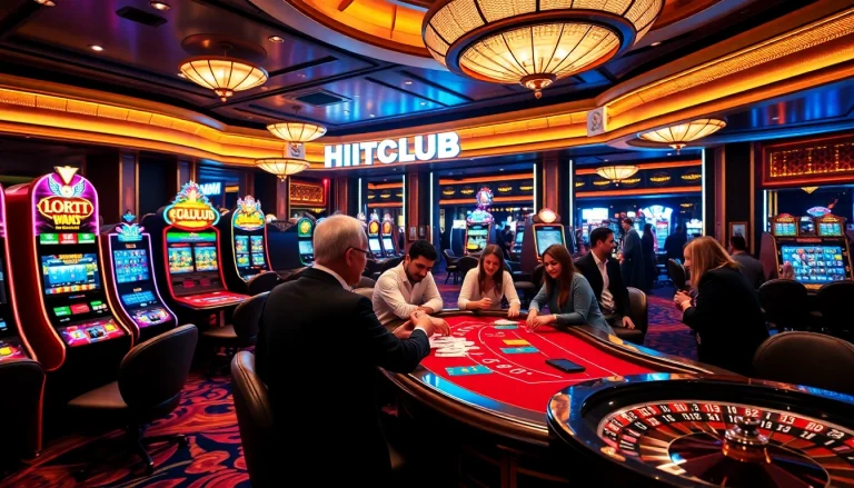 Join the excitement at HITCLUB, where players engage with thrilling casino games.