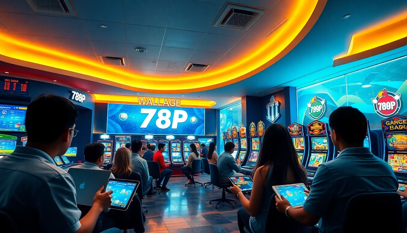 Engaging online gaming scene at 789P featuring diverse players enjoying casino games and sports betting.