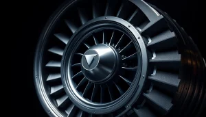 NK88 turbofan engine close-up showcasing intricate design and innovation.