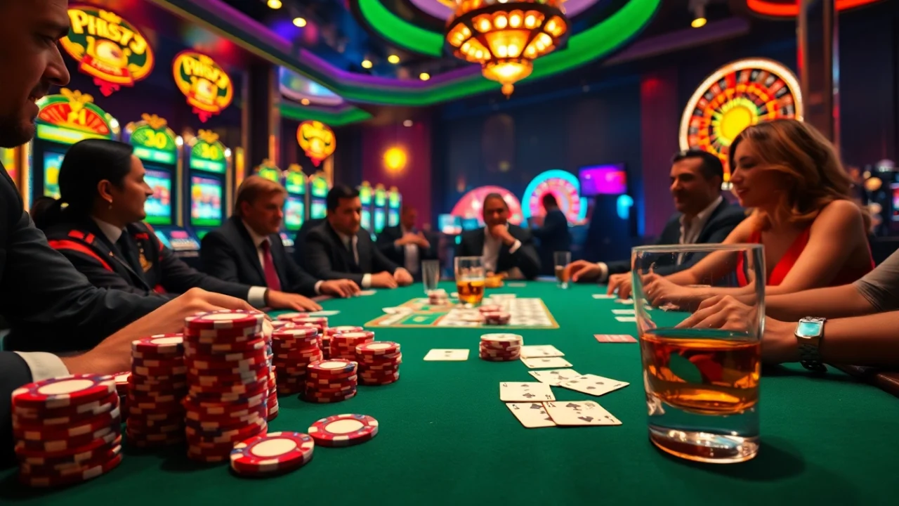 Experience the excitement of gambling at ph33 Casino with vibrant poker games and thrilling slot machines.