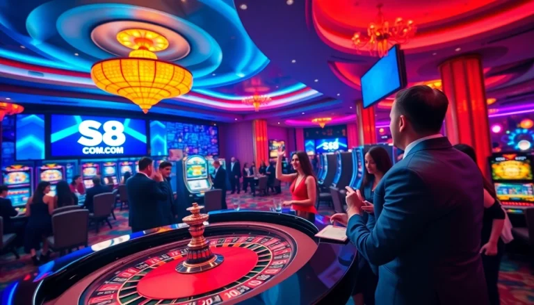 Experience the excitement of winning at S8.COM's casino games with vibrant visuals and thrilling actions.