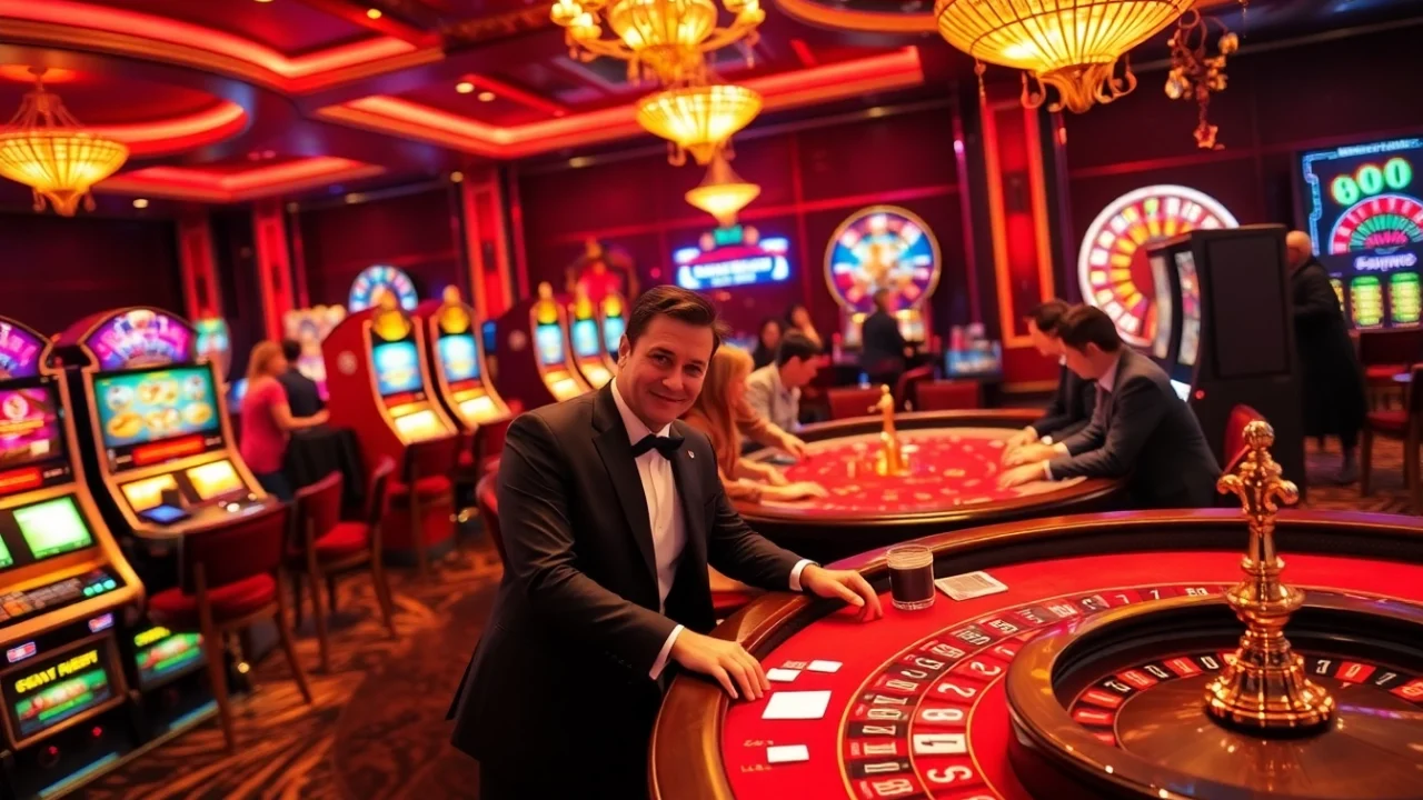 Join the excitement at luckywin club with vibrant poker tables and spinning roulette wheels.
