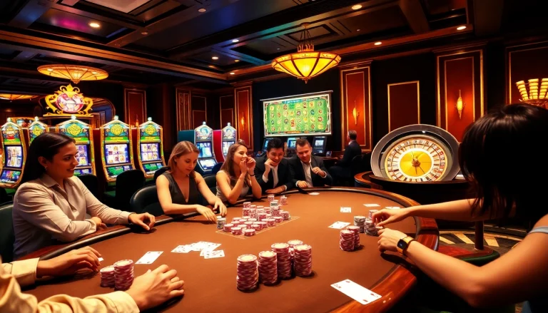 Engage in an electrifying poker game at https://www.6rwin5.com/ with vibrant chips and cards.